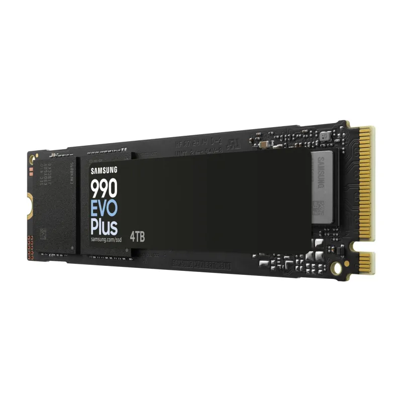 SSD-SAMSUNG-990 EVO Plus-4TB-M.2-PCIe Gen5-NVMe-TLC-Write speed 6300 MBytes-sec-Read speed 7250 MBytes-sec-2.38mm-TBW 2400