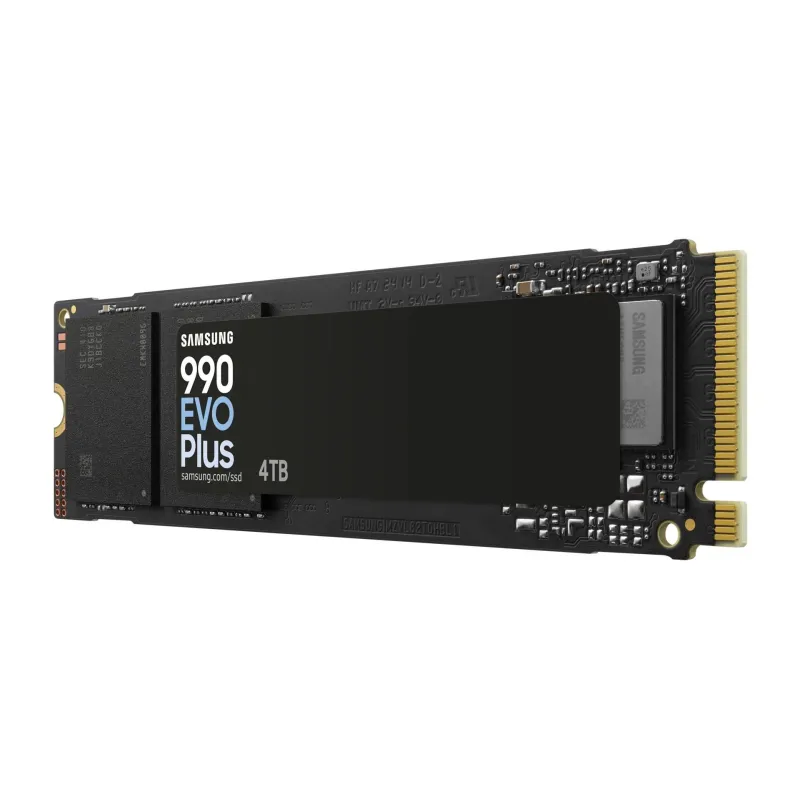 SSD-SAMSUNG-990 EVO Plus-4TB-M.2-PCIe Gen5-NVMe-TLC-Write speed 6300 MBytes-sec-Read speed 7250 MBytes-sec-2.38mm-TBW 2400