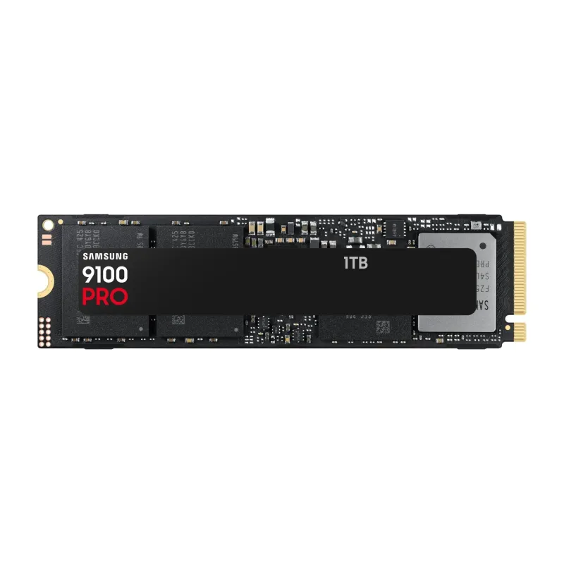 SSD-SAMSUNG-9100 PRO-1TB-M.2-PCIe Gen5-NVMe-TLC-Write speed 13300 MBytes-sec-Read speed 14700 MBytes-sec-2.38mm-TBW 600