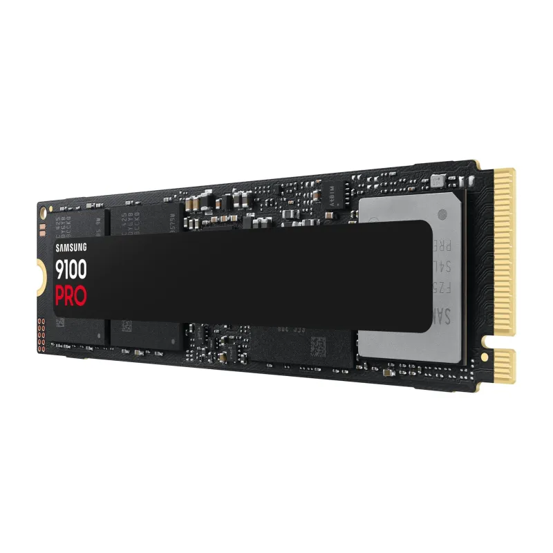 SSD-SAMSUNG-9100 PRO-1TB-M.2-PCIe Gen5-NVMe-TLC-Write speed 13300 MBytes-sec-Read speed 14700 MBytes-sec-2.38mm-TBW 600