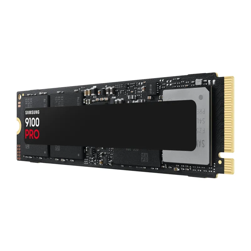 SSD-SAMSUNG-9100 PRO-2TB-M.2-PCIe Gen5-NVMe-TLC-Write speed 13400 MBytes-sec-Read speed 14700 MBytes-sec-2.38mm-TBW 1200