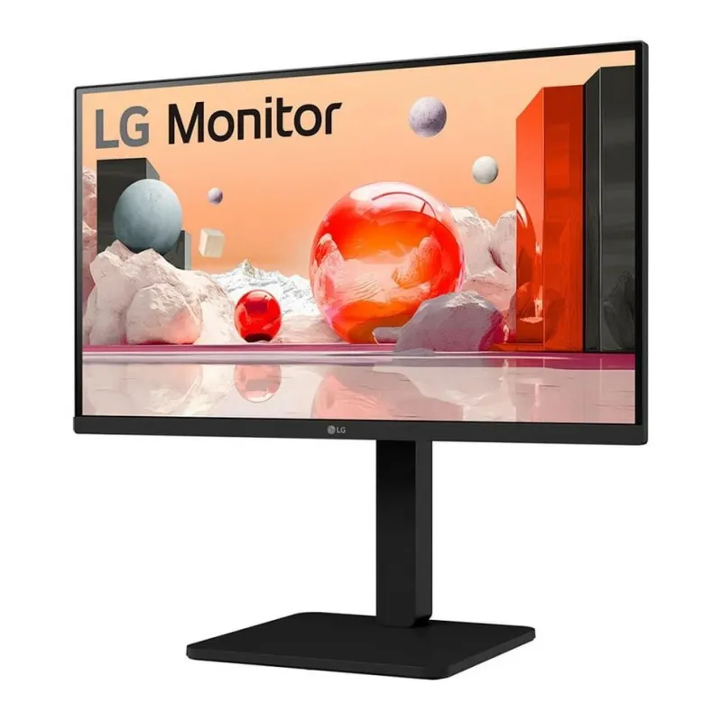 LCD Monitor-LG-24BA550-B-24-Panel IPS-1920x1080-16:9-100 Hz-Matte-5 ms-Speakers-Swivel-Pivot-Height adjustable-Tilt-Colour