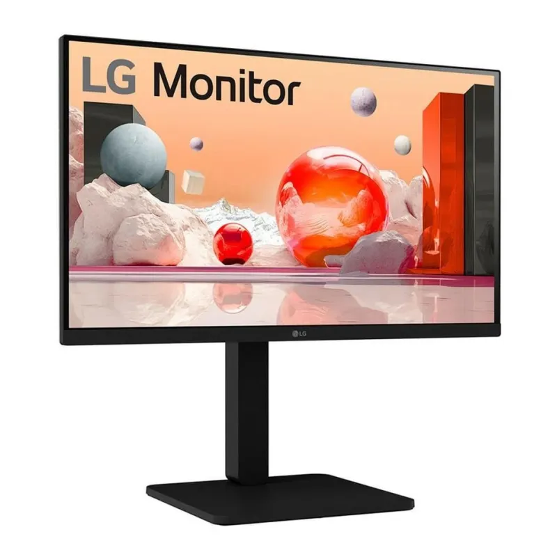 LCD Monitor-LG-24BA550-B-24-Panel IPS-1920x1080-16:9-100 Hz-Matte-5 ms-Speakers-Swivel-Pivot-Height adjustable-Tilt-Colour