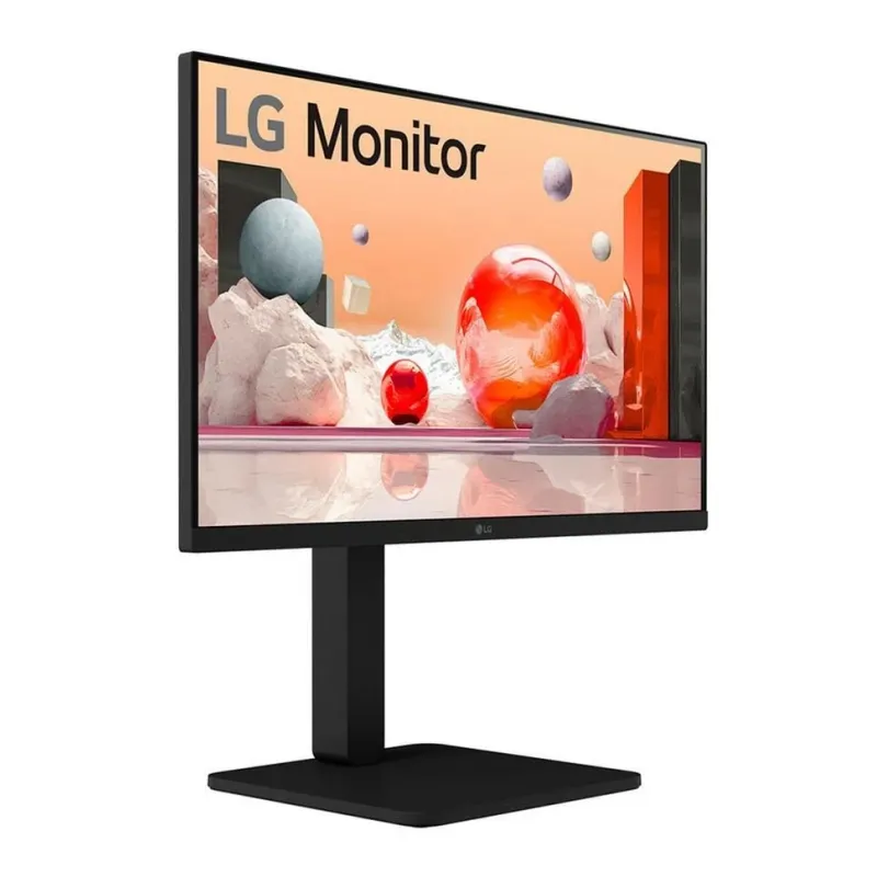 LCD Monitor-LG-24BA550-B-24-Panel IPS-1920x1080-16:9-100 Hz-Matte-5 ms-Speakers-Swivel-Pivot-Height adjustable-Tilt-Colour