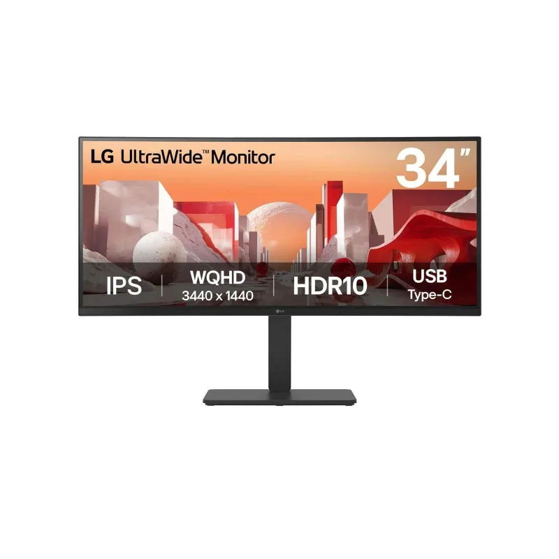 LCD Monitor-LG-34 -3440 x 1440 pixels-Wide Quad HD-Native aspect ratio 21:9-LCD-Curved-34BA75QE-B