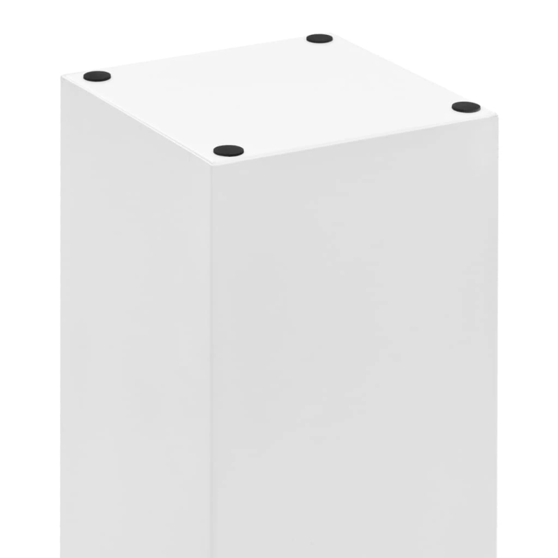 vidaXL lietussargu turētājs, akmeņu dizains, balts tērauds