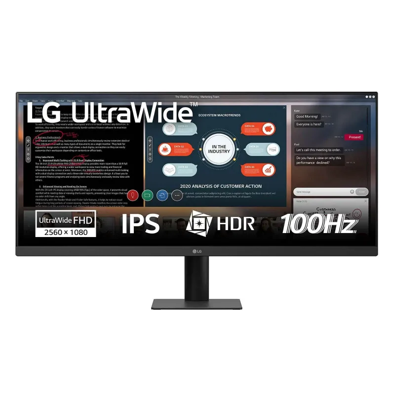 LCD Monitor-LG-29U511A-B-29-Gaming-21 : 9-Panel IPS-2560x1080-21:9-100 Hz-1 ms-29U511A-B