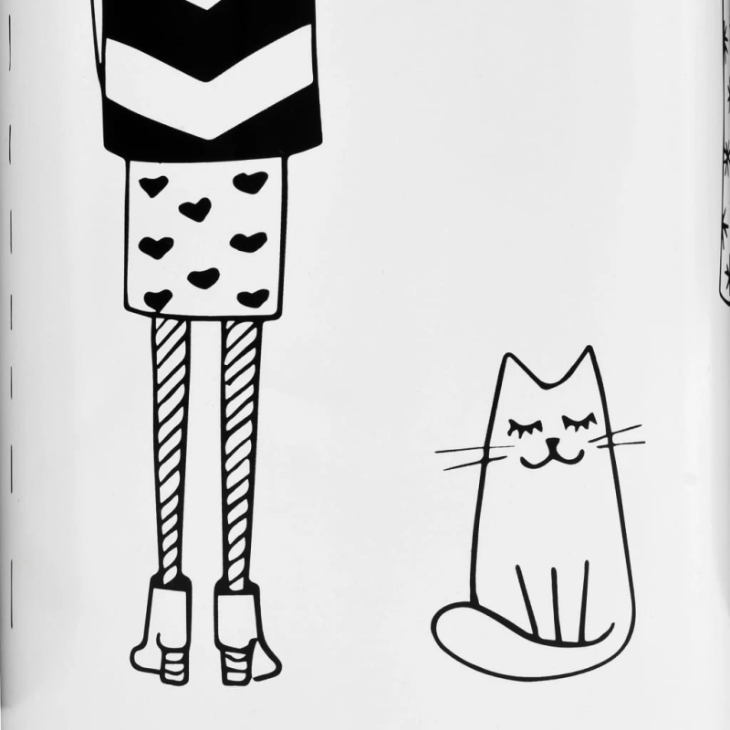 vidaXL lietussargu statīvs ar sieviešu attēliem, balts tērauds