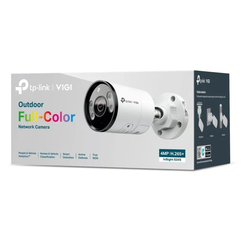 Net camera bullet h.265+ 4mp-insight s345,2.8mm, tp-link