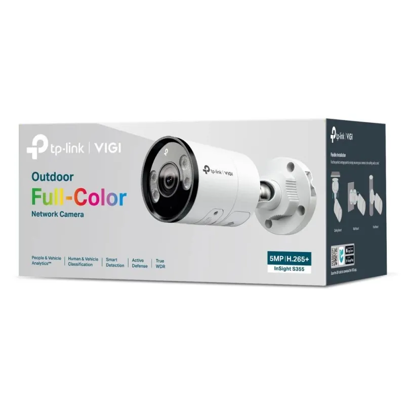 Net camera bullet h.265+ 5mp-insight s355,2.8mm, tp-link