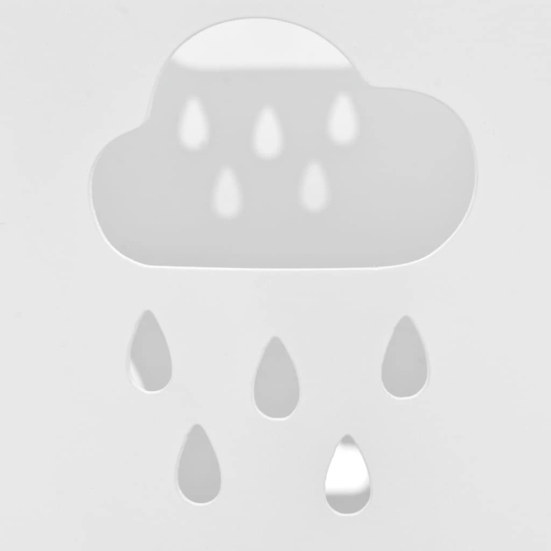 vidaXL lietussargu turētājs, balts tērauds