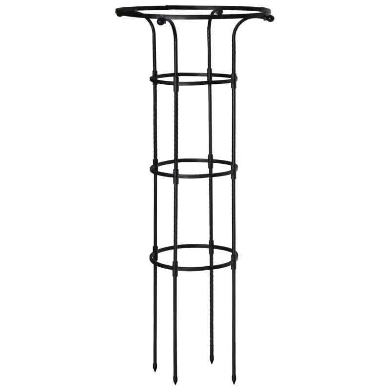 Atbalsts telpaugiem D28-D50cm H125cm, melns