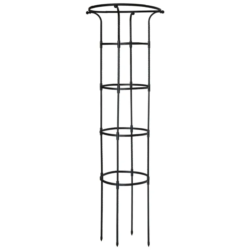 Atbalsts telpaugiem D32-D50cm H155cm, melns