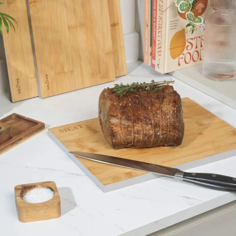 Salter BW072812EU7 3 Piece Bamboo Chopping Board Set