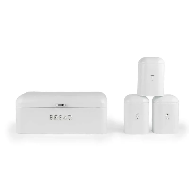 Salter BW14045EU7 Boston 4-Piece Countertop Set, Ice White
