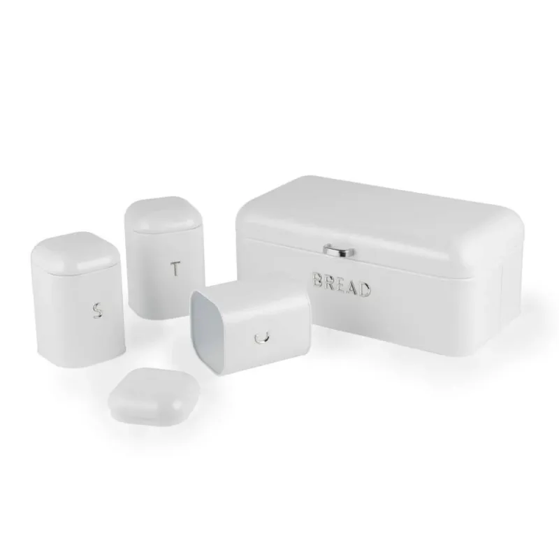 Salter BW14045EU7 Boston 4-Piece Countertop Set, Ice White
