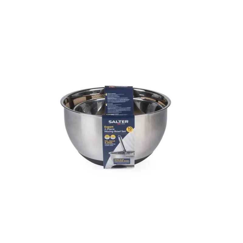 Salter BW14191 Expert 2-Piece Mixing Bowl Set