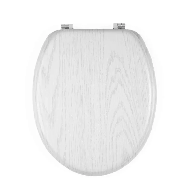 Beldray LA00000073WHTEU7 Wooden Toilet Seat