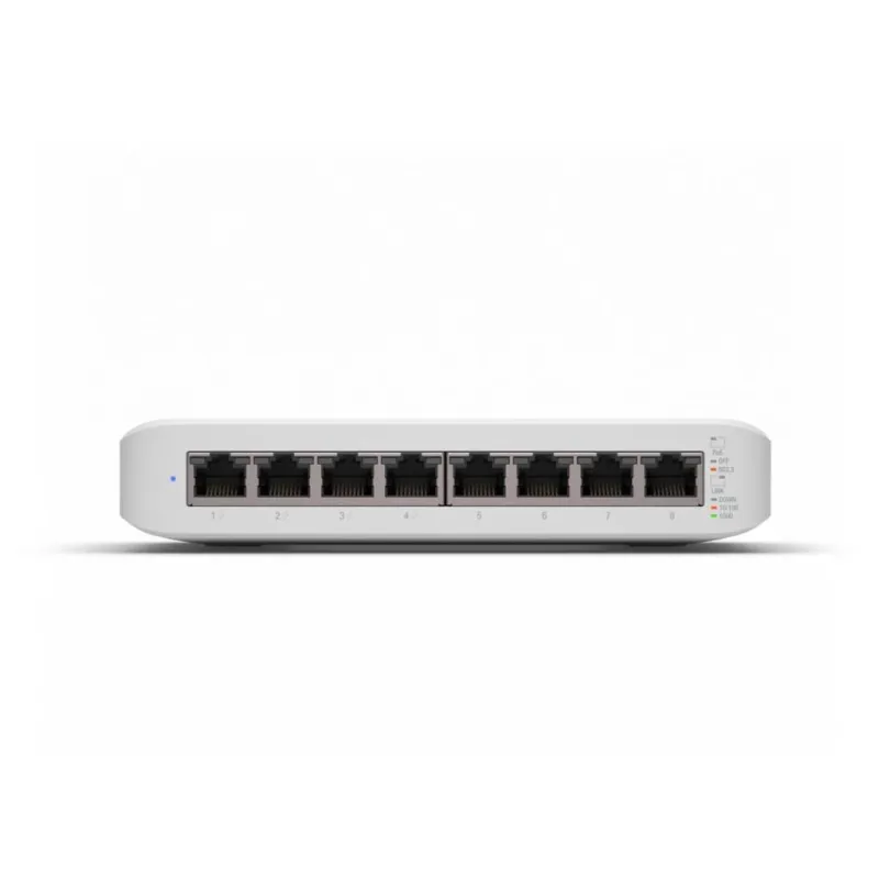 Switch-UBIQUITI-Lite 8 PoE-Type L2-Desktop-pedestal-8x10Base-T - 100Base-TX - 1000Base-T-PoE+ ports 4-USW-LITE-8-POE