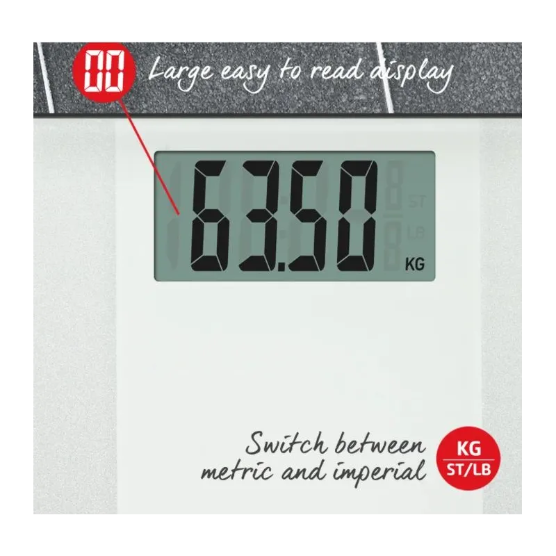 Salter 9009 WFEU12 Ultimate Accuracy Electronic Bathroom Scales, White