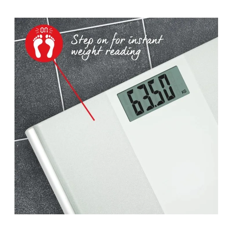 Salter 9009 WFEU12 Ultimate Accuracy Electronic Bathroom Scales, White