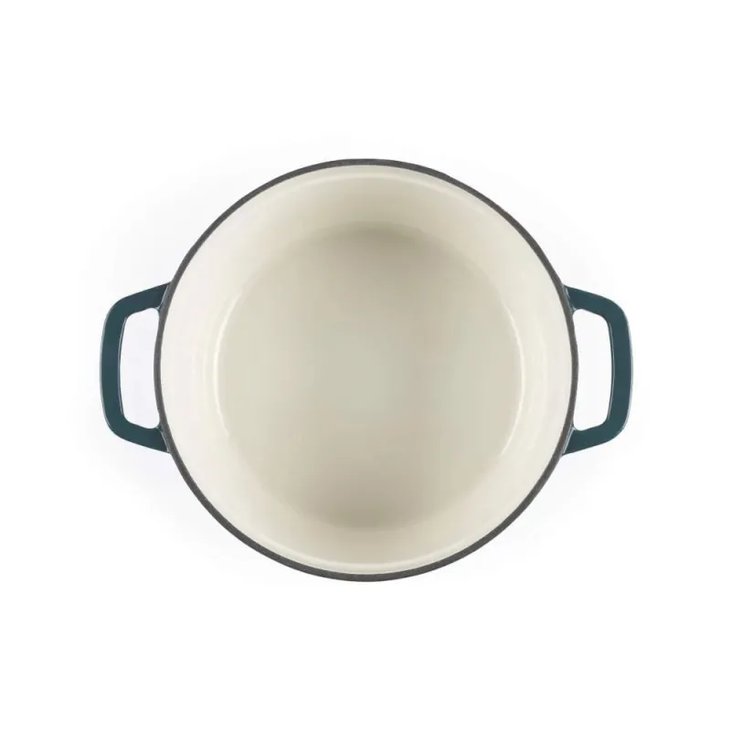 Salter BW13771GR Chester 3.4L Cast Iron Casserole Pot 24 cm, Green