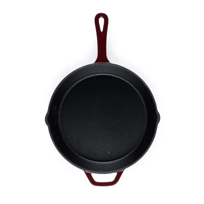 Salter BW13773R Cast Iron 26cm Fry Pan, Red