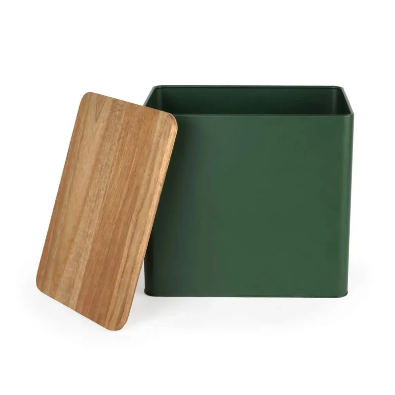 Salter BW12899G Toronto Bread Bin, Green-Wooden