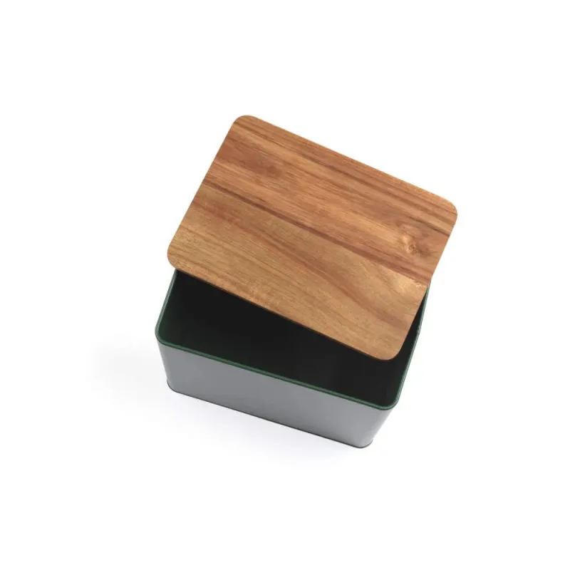 Salter BW12899G Toronto Bread Bin, Green-Wooden
