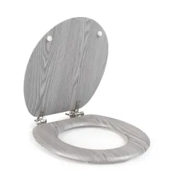 Beldray LA00000074GRYPEU7 Wooden Toilet Seat