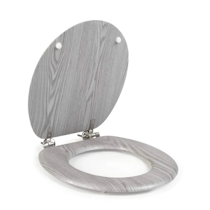 Beldray LA00000074GRYPEU7 Wooden Toilet Seat
