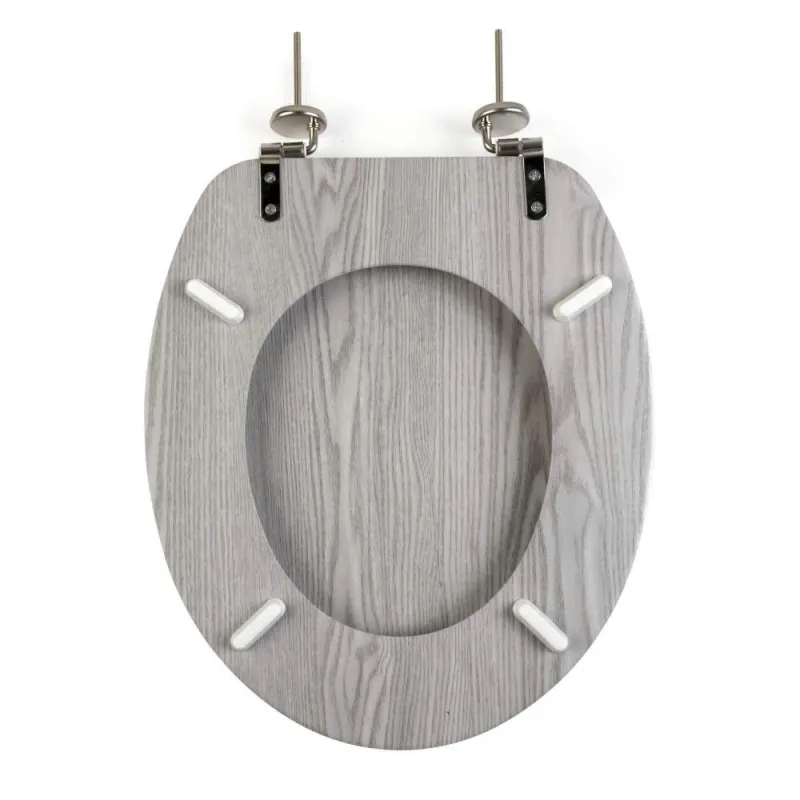 Beldray LA00000074GRYPEU7 Wooden Toilet Seat