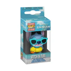 FUNKO POP! atslēgu piekariņš: Disney: Lilo & Stitch - Stitch in Tube​