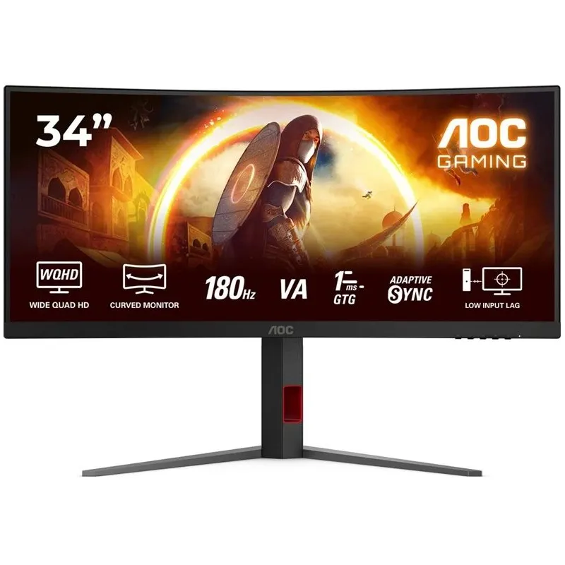 Monitorius AOC CU34G4. VA. 180 Hz. WQHD. 34