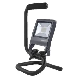 Prožektors bez kustības sensora, brīvi stāvošs Osram, 20 W, 2000 lm, 4000 °K, IP65, melna