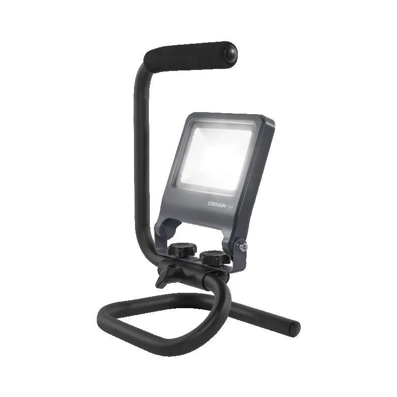 Prožektors bez kustības sensora, brīvi stāvošs Osram, 20 W, 2000 lm, 4000 °K, IP65, melna