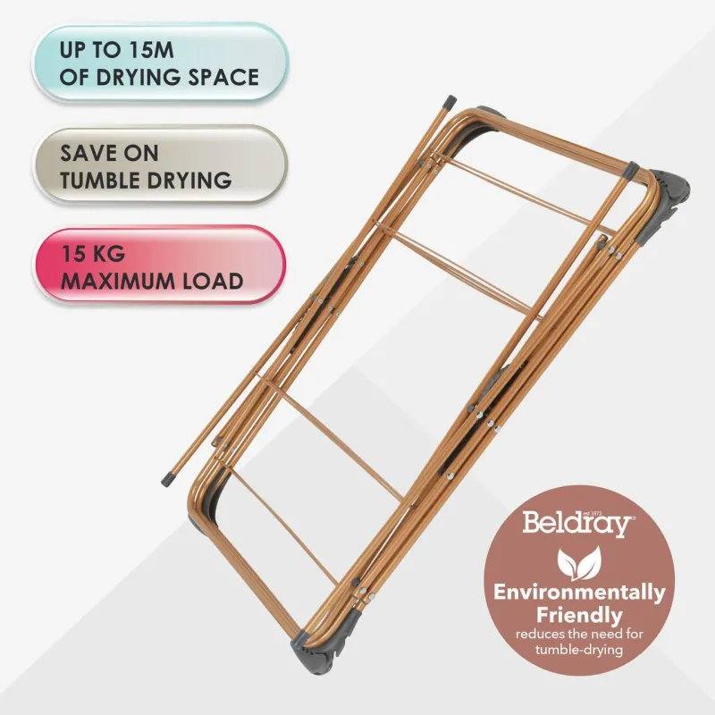 Beldray LA089397GRYEU7 150 Years 3 Tier Airer Grey & Copper