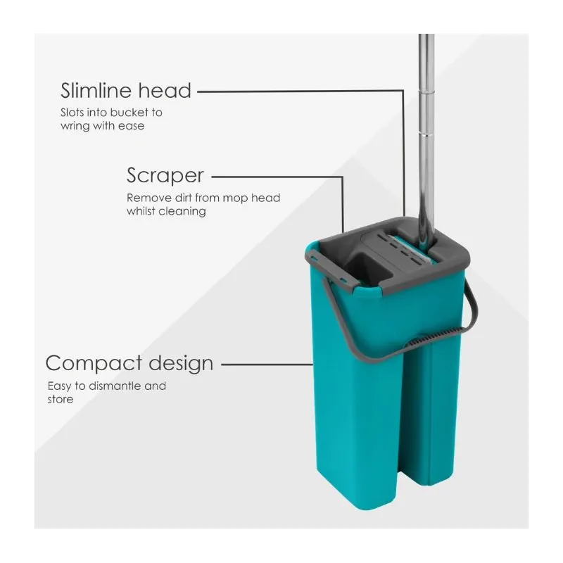 Beldray LA067234UFEU Flathead Mop & Bucket Set