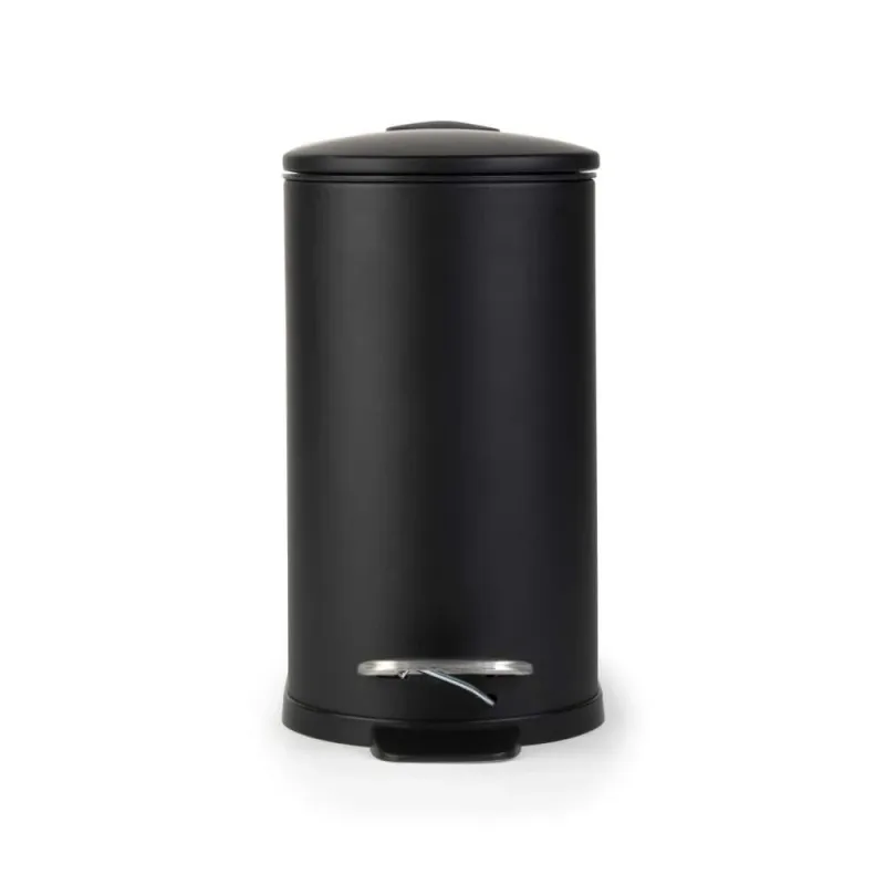 Beldray LA036690BLKPEU7 Slimline D-Shaped Pedal Bin 5-Litre, White