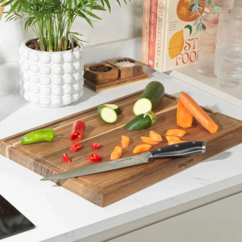 Salter BW13695 Toronto Chopping Board 44 x 30 cm, Wood
