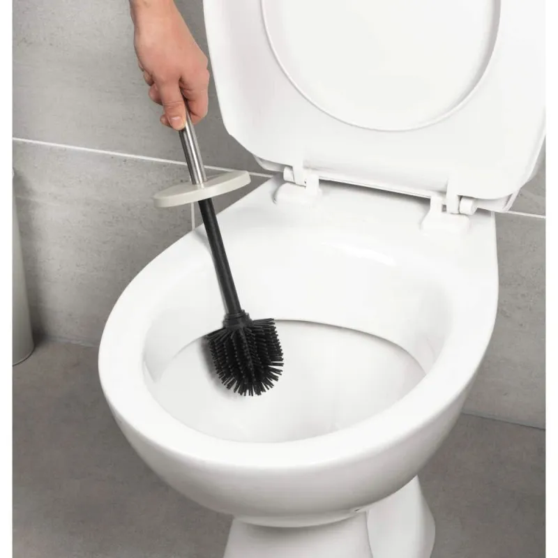 Beldray LA036034GRYPEU7 Anti-bac Silicone Head Toilet Brush, Grey