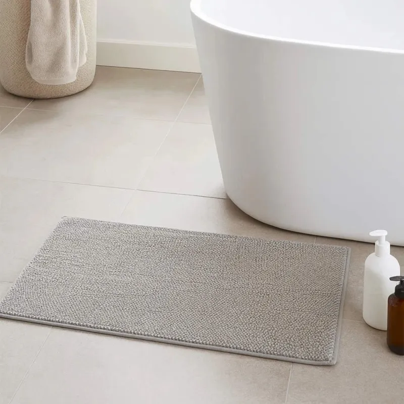 Beldray LA00000099NEU7 Anti-mould Memory Foam Bath Mat 50 x 80 cm, Grey