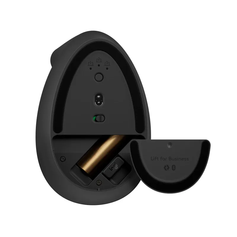 Mouse usb optical wrl vertical-grap-black 910-006495 logitech
