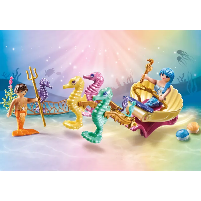 PLAYMOBIL MERMAIDS Nāriņa ar jūras zirdziņu karieti 71500