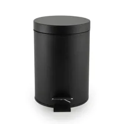 Beldray LA038098BPEU7 3 Litre Soft-Close Round Pedal Bin, Black