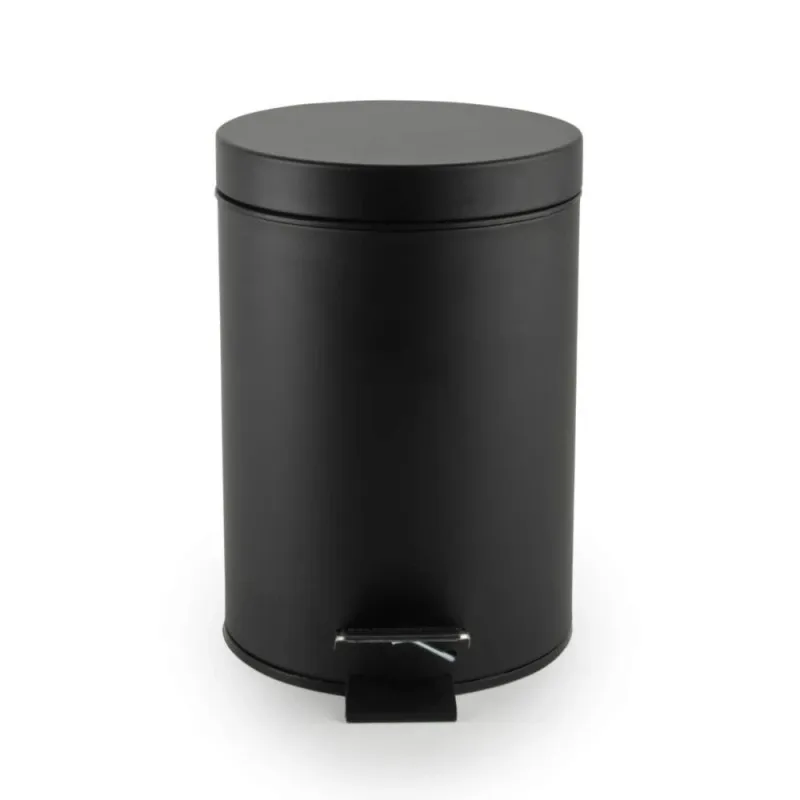 Beldray LA038098BPEU7 3 Litre Soft-Close Round Pedal Bin, Black