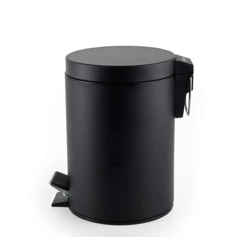 Beldray LA038098BPEU7 3 Litre Soft-Close Round Pedal Bin, Black