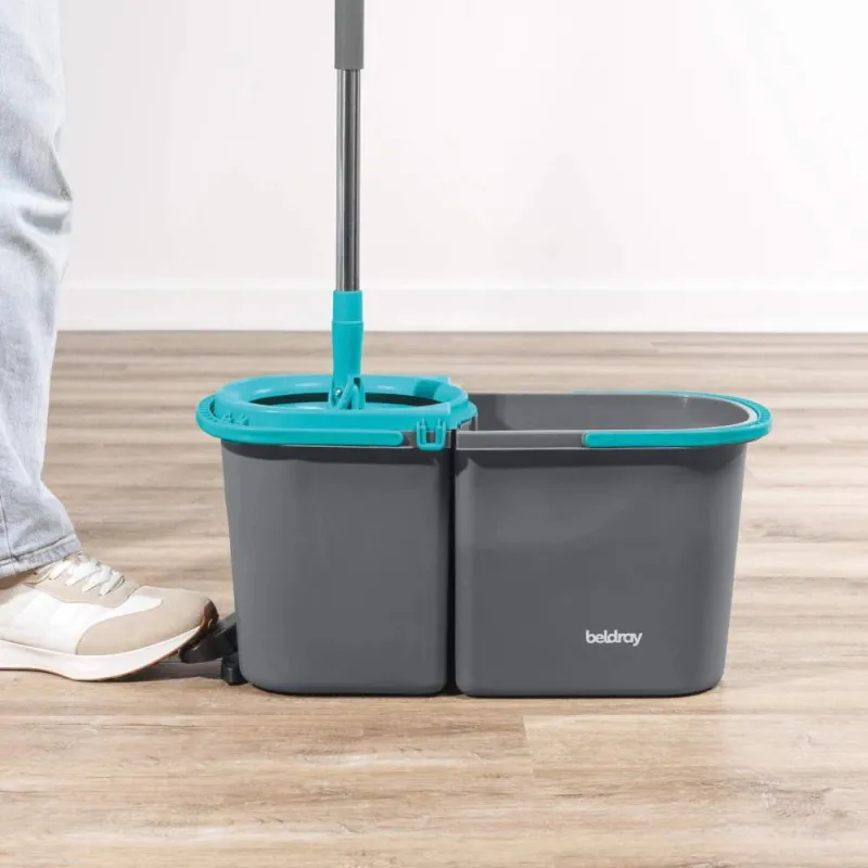 Beldray LA00000006UFEU7 Anti-bac Dual Comaprtment Spin Mop & Refill Head