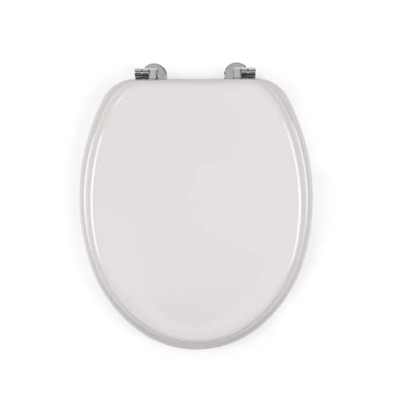 Beldray LA032355PGRY Wooden Toilet Seat, White