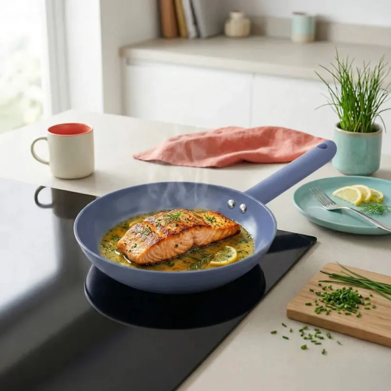 Progress BW14505B Mellow 24cm Fry Pan, Blue